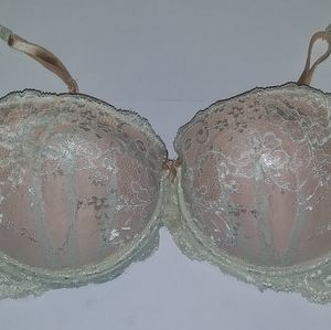 CANDIES PINK AND WHITE BRA